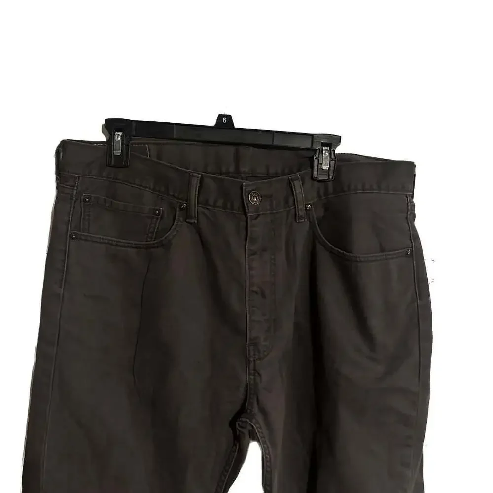 Levi's Men's 505 Regular Fit Straight Leg Jeans in Black Vintage